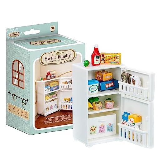 Frigorífico de Juguete,Nevera de casa de muñecas de Cocina en Miniatura | Aparato de Juego de imaginación para Nevera, Decoraciones de Cocina en Miniatura para casa de muñecas portátiles Manchas