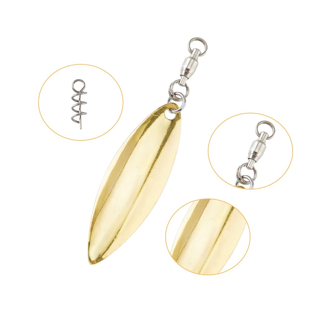 Mosodo 4 Pz Doppia Lama Spinner Da Pesca Esca Esche - Foto 8