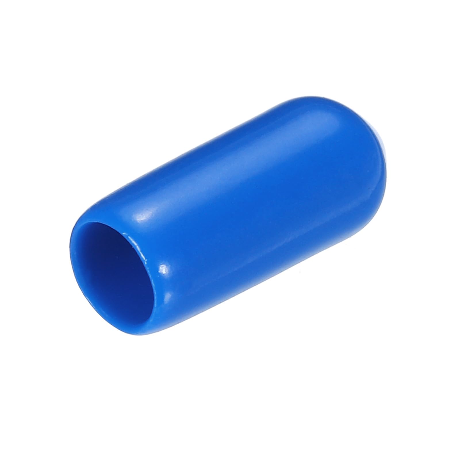 uxcell 20pcs Rubber End Caps 5.5mm ID Vinyl PVC Round Tube Bolt Cap Cover Screw Thread Protectors Blue