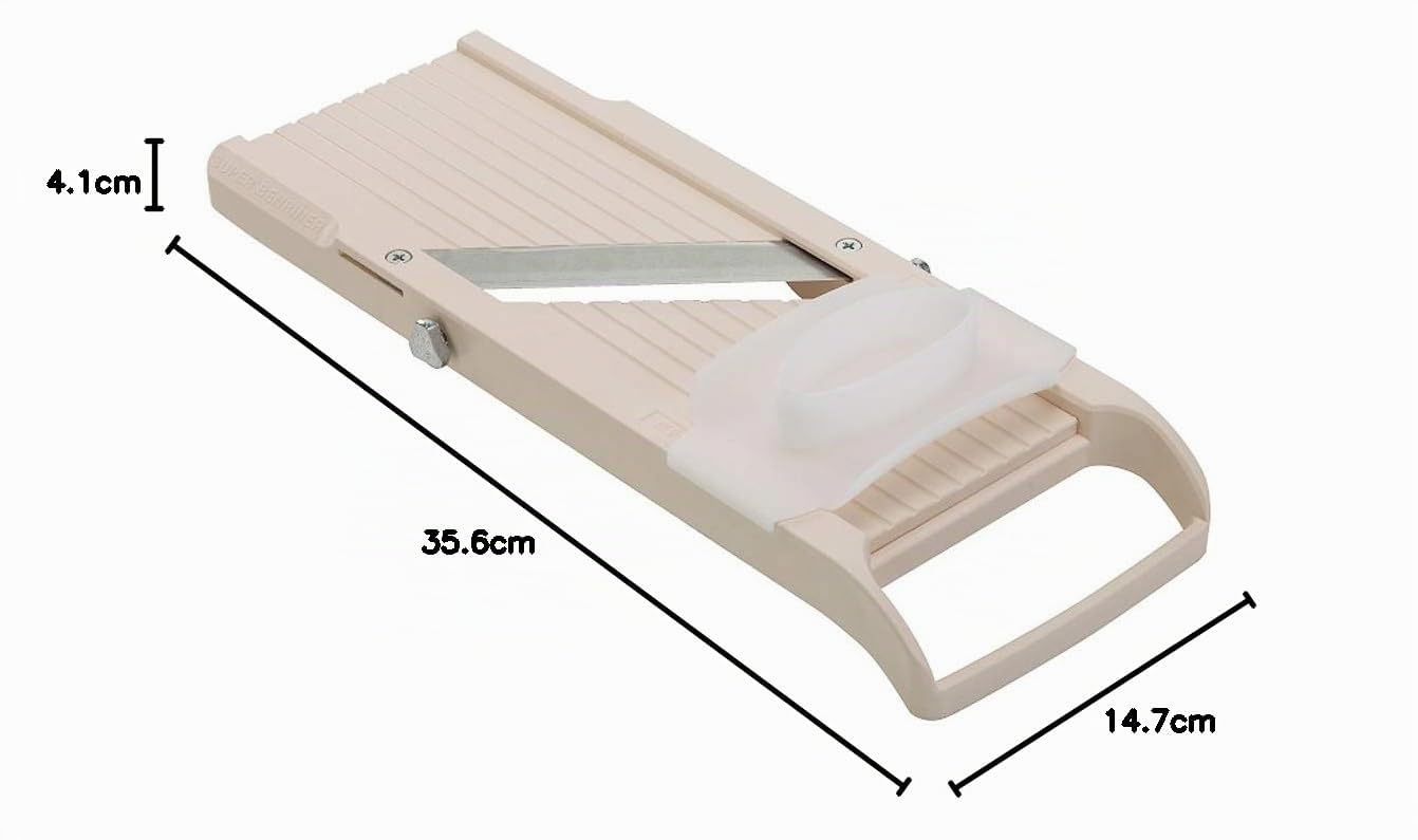Benriner Mandoline Super Standard Trancheuse Lame Japonaise en Acier Inoxydable Sans BPA Beige