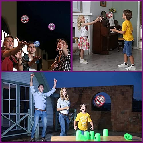 Image of Flying Ball Toy Flyorb Magic Ball Boomerang Mini Pro Flying Spinner Fidget Toys for Boys Girls Kids Adult Indoor Outdoor USB Rechargeable Built-in RGB Lights 360Rotating(1pcs)