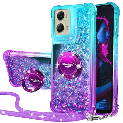 Silverback for Moto G Stylus 5G 2024 Phone Case with Ring Stand, Purple by Silverback - Used condition - US$8.93