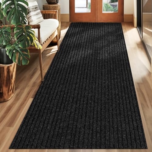 koloko 2ft x 11ft Runner Rug Non-Slip Outdoor Indoor Carpet Runner Custom Size Floor Runners Area Rugs Mat with Rubber Backing for Hallway Entryway Balcony Patio Kitchen Garage Stair Laundry