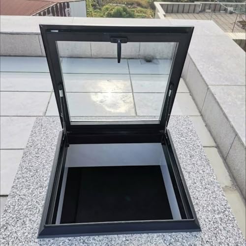 Skylight Roof Hatch Window for Attic & Sun Room, Manual Ventilation Light Well, Sloped/Flat Roof Daylighting Door (24x36 in) - Enhance Indoor Natural Light