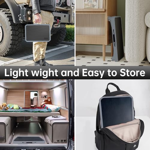 Image of RV Step Stool Foldable 1-Step Ladder Sturdy Metal Stable Step Stool with a Non-Slip Platform Supports up to 500 lb with Non-Slip Rubber Feet, Easy to Carry