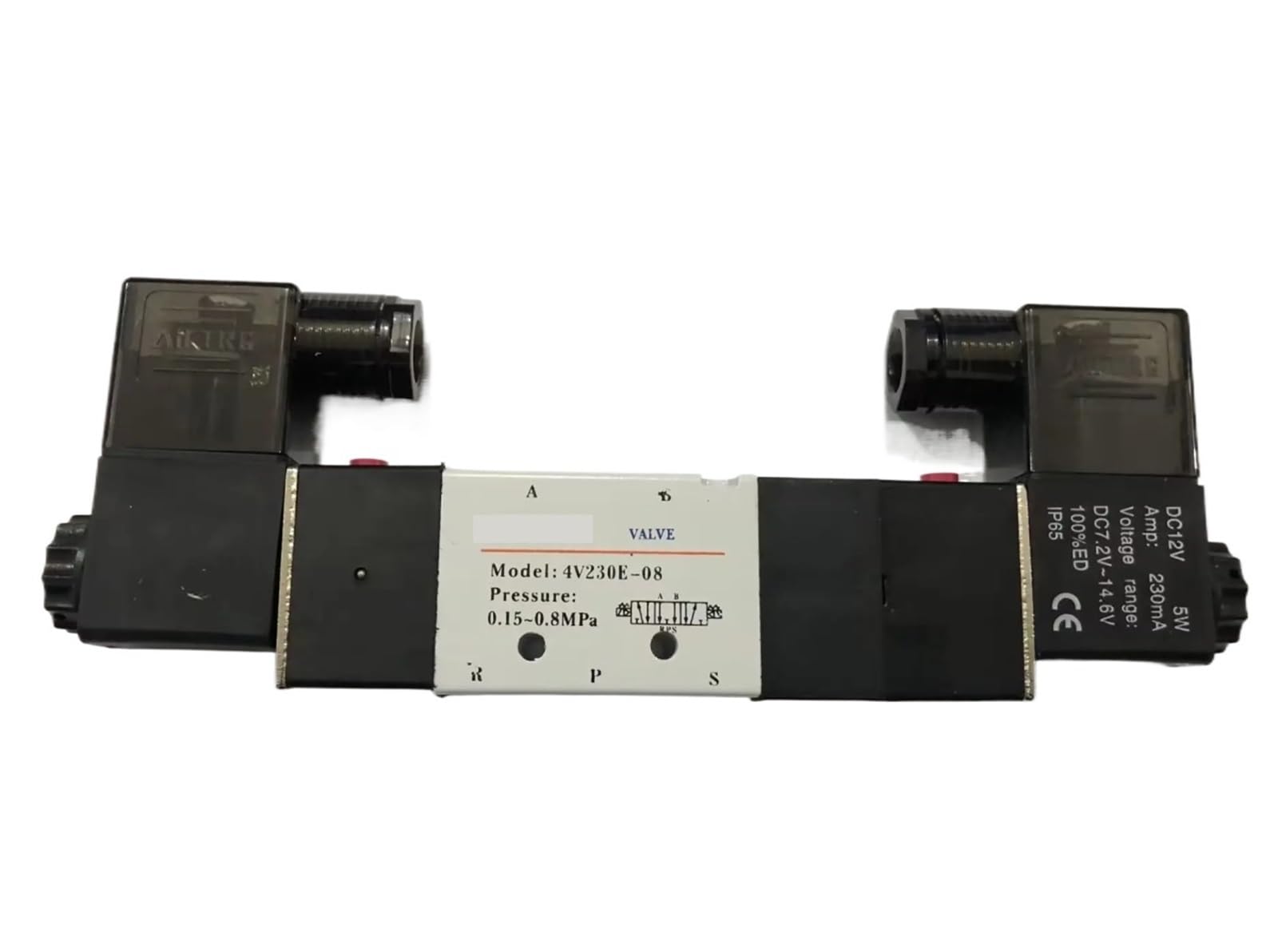 Électrovanne pneumatique 4V230-08 3 positions 5 voies AC220V 1/4