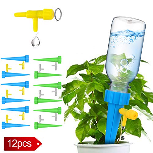 Plant Waterer, Self Watering Spikes, Plant Watering Devices With Slow Release Control Valve