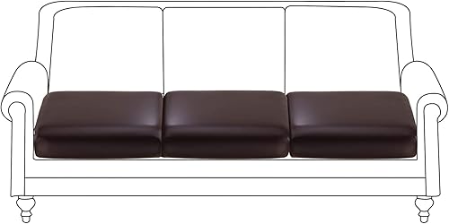 Miniatura 9 de Funda de cuero sintético para sofá, funda elástica impermeable para asiento de sofá, fundas de sofá de piel sintética, repuesto de sillaprotector de