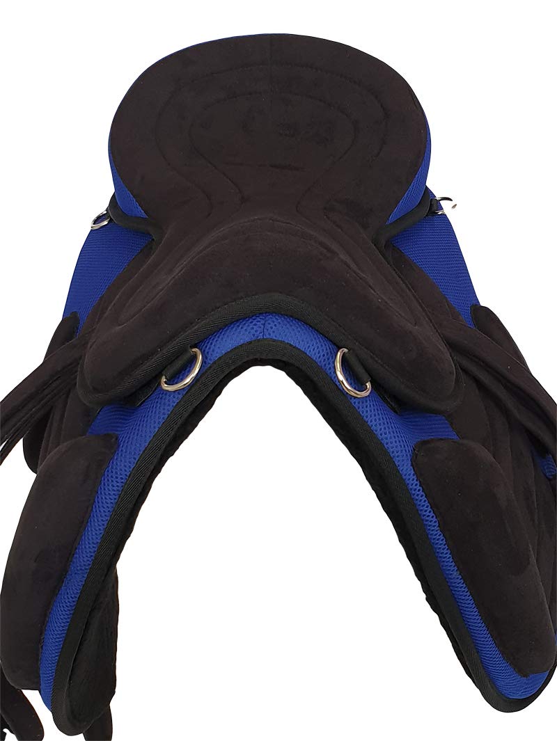 Baumloser Liberty Trail Riding siodło | czarny/niebieski + akcesoria, 43 cm