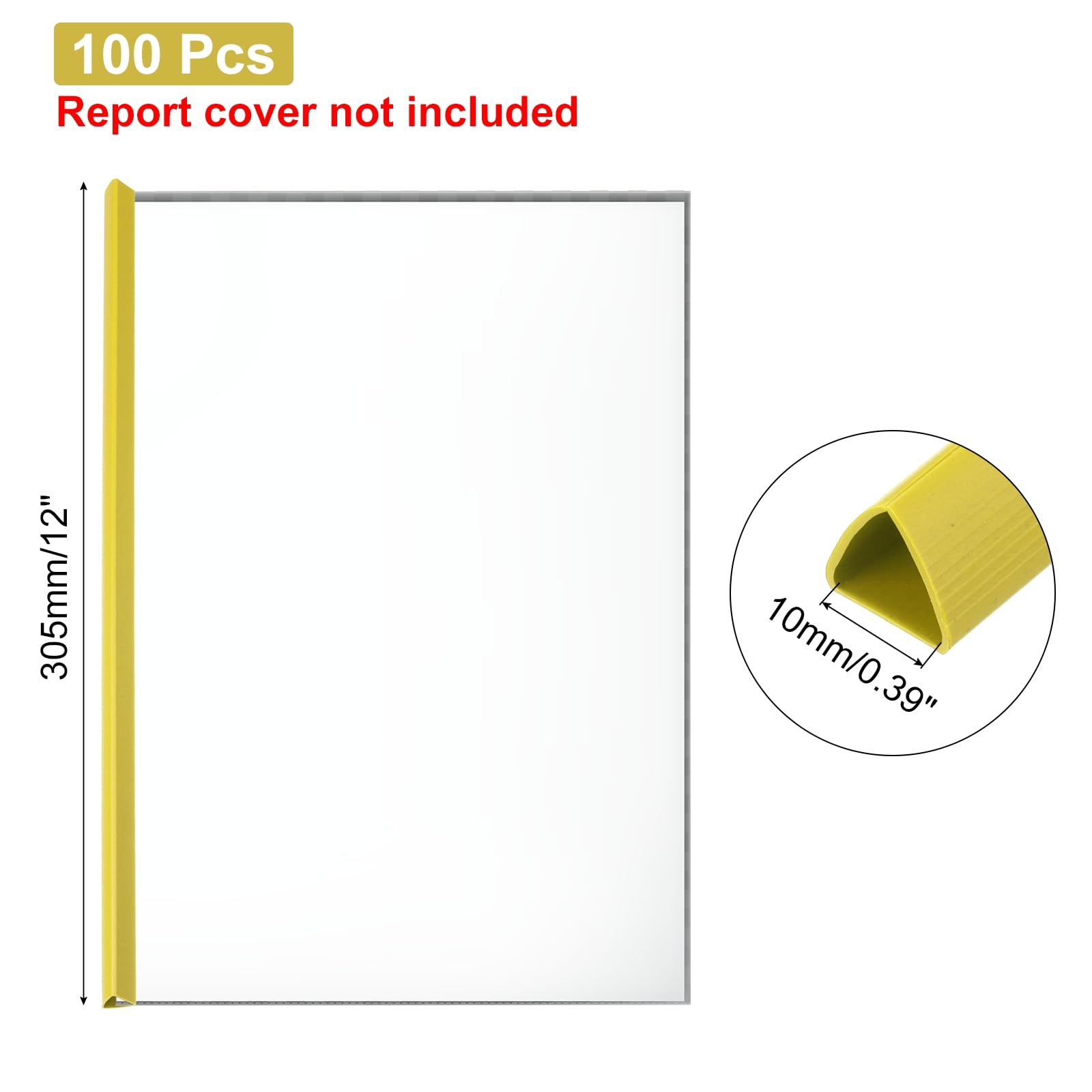 PATIKIL 100Pcs Binding Bars - Image 2