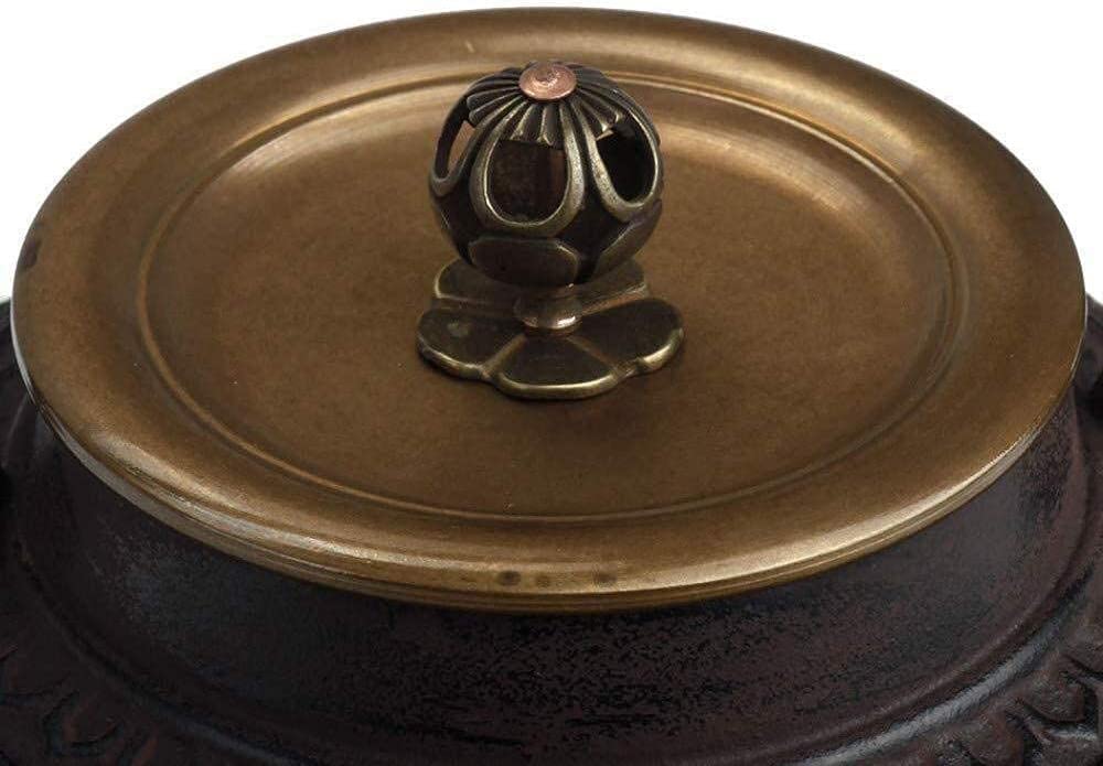 Habrur Theiere Fonte Théière Japonaise Théière en Fonte De 900 ML Théières en Fer Théière À La Main Bouilloire Pot Poignée Couvercle en Cuivre Pot en Fer Théière en Fonte Theiere Japonaise