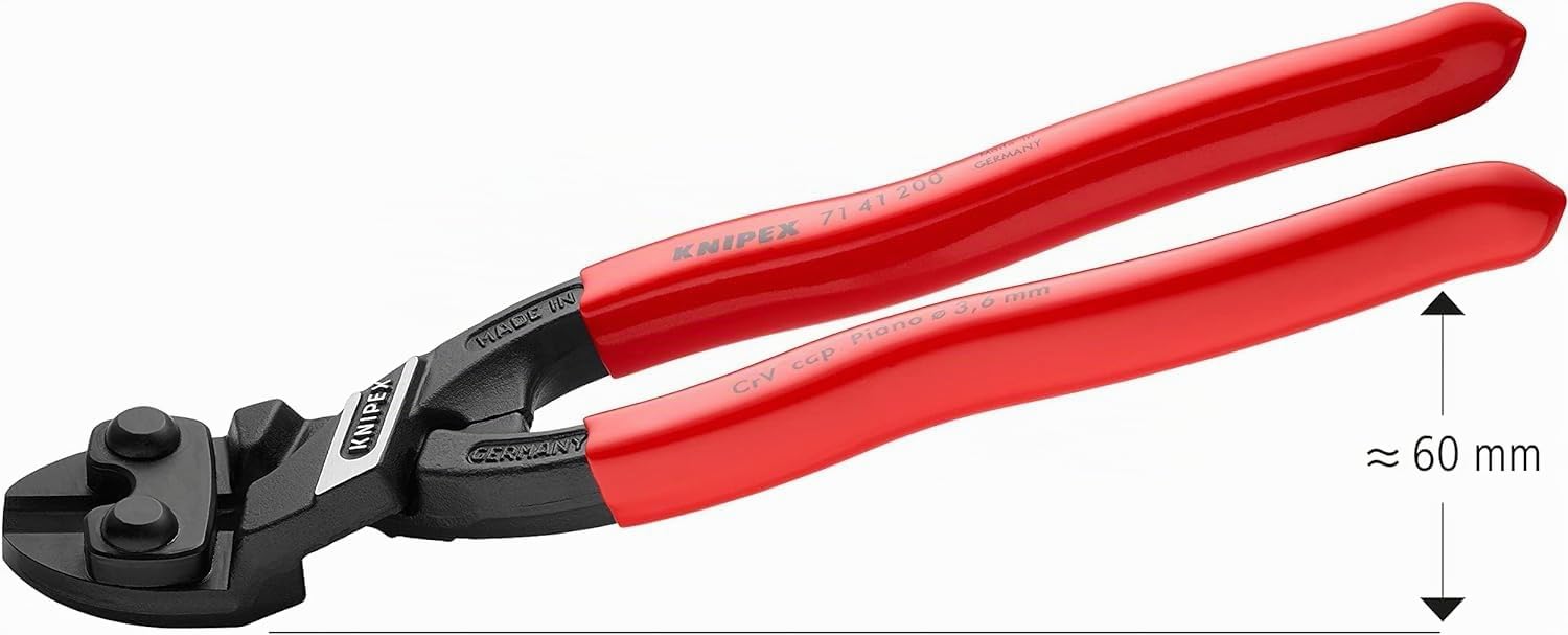 KNIPEX CoBolt Tronchese a doppia leva in confezione, 71 41 200 SB | Self-service rivestiti in resina sintetica 200 mm