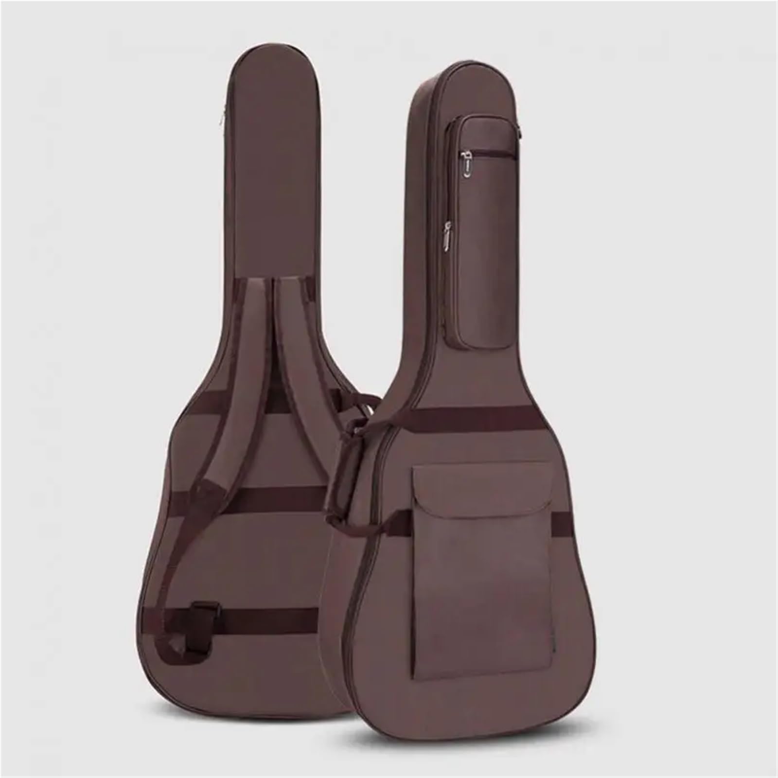 Funda de Guitarra Impermeable con Relleno 10 mm Grosor for Guitarras acústicas 40 a 41 Pulgadas Correa for el Cuello, Funda Blanda for para Actuaciones Y para Tocar Instrumentos(Beige)