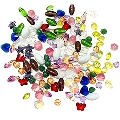 Random Assorted Glass Beads: 100 Pieces