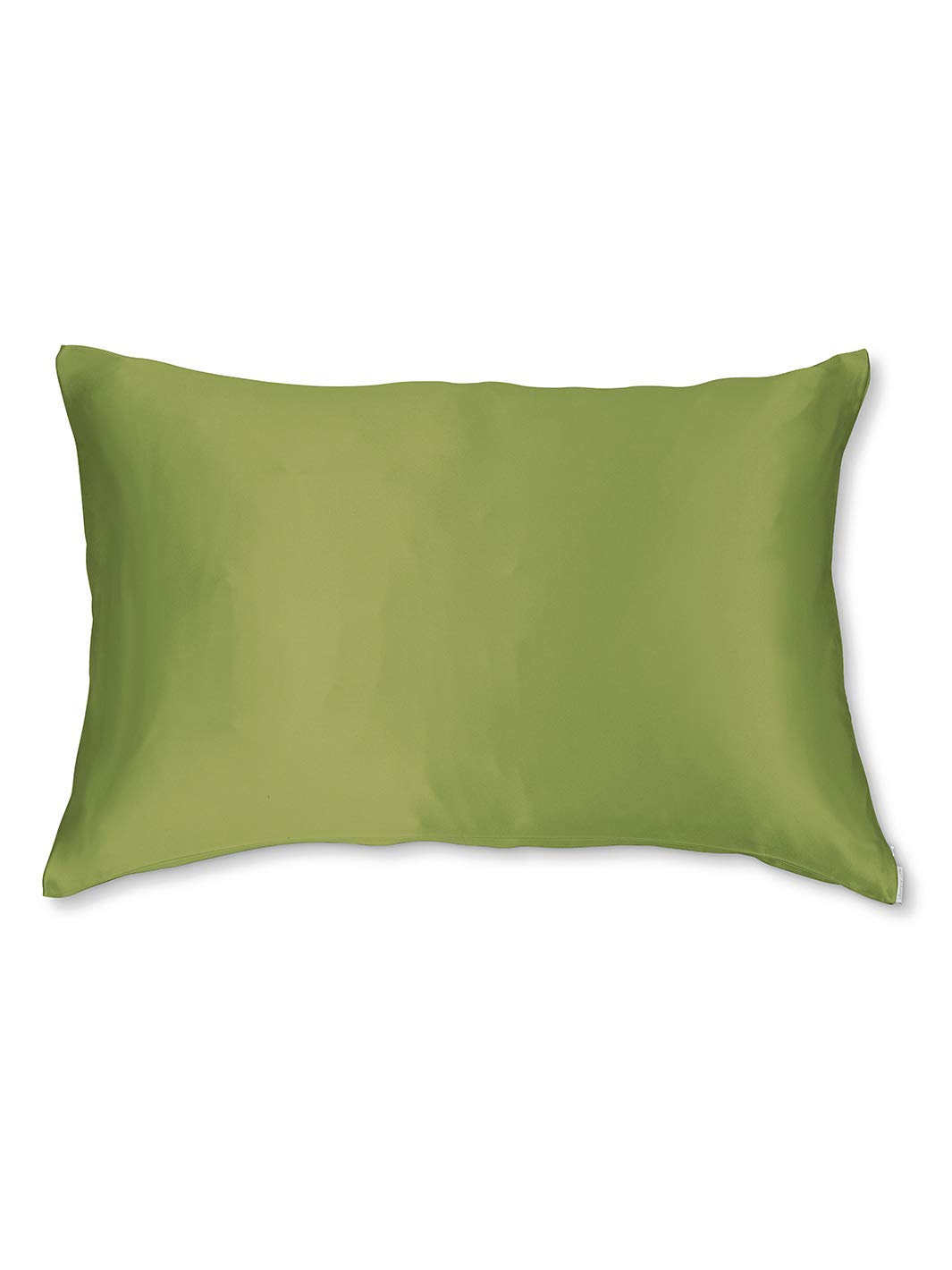 25 federe in pura seta di gelso al 100%, 2 pezzi, colore verde oliva | previene l'invecchiamento precoce e le pieghe del sonno sgradevoli | Riduce le rotture e le doppie punte.