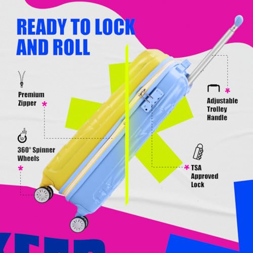 Skybags-Crest-Cabin-Hard-Luggage-55-cm-Polycarbonate-Luggage-Trolley-with-8-Wheels-and-TSA-Approved-Lock-Super-Lemon-Hydrangea-Unisex