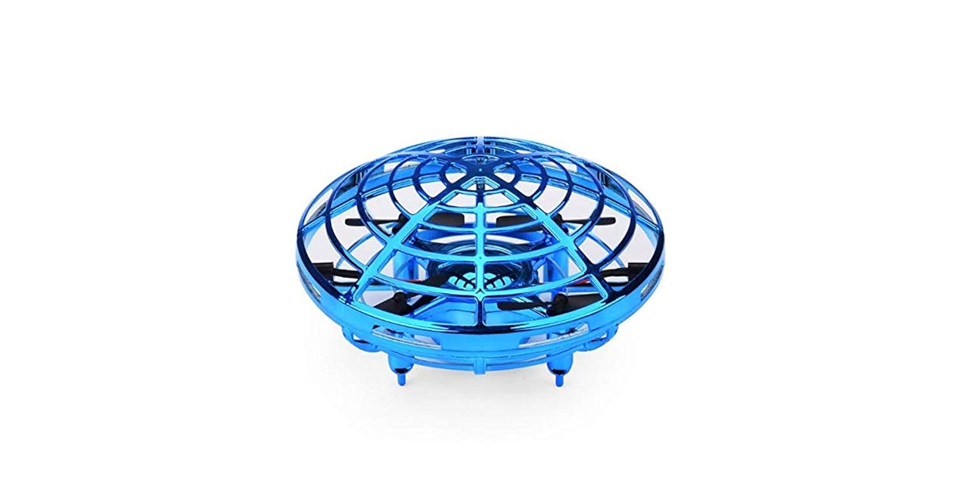 UFO INTERACTIVE AIRCRIFT ブルー 外遊び Mini UFO Drone for Kids: Hand Operated Flying Fidget Spinner