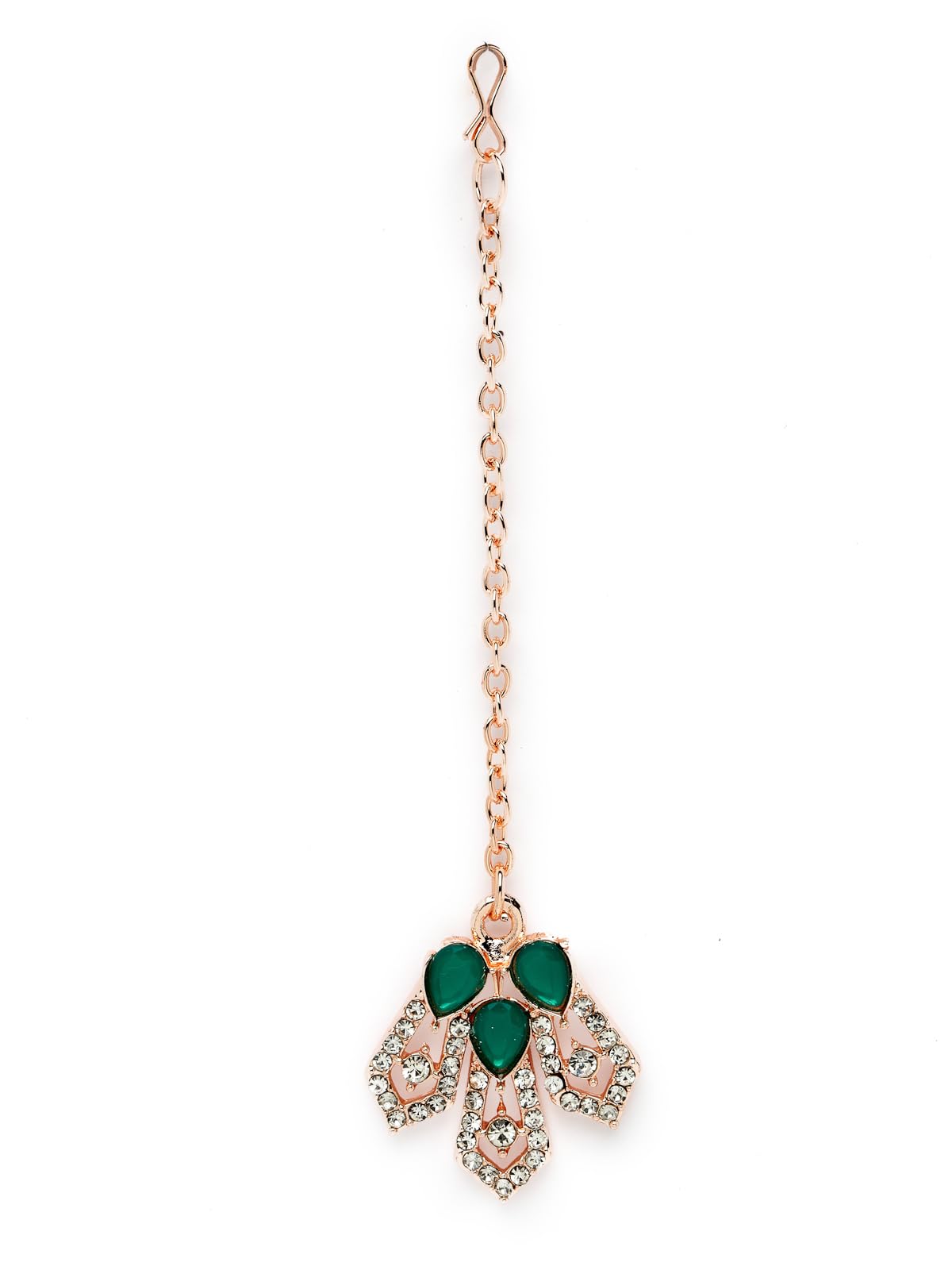 AD Stones Necklace Set with Earring and Maangtika