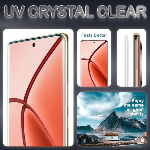 Image of ArmourPro Military Grade UV Tempered Glass Compatible For Realme P1 Pro, 12 Pro Plus and Realme 12 Pro 5G (6.7 Inch) With UV Installation Kit | Edge To Edge Coverage | Crystal Clear, Pack of 2