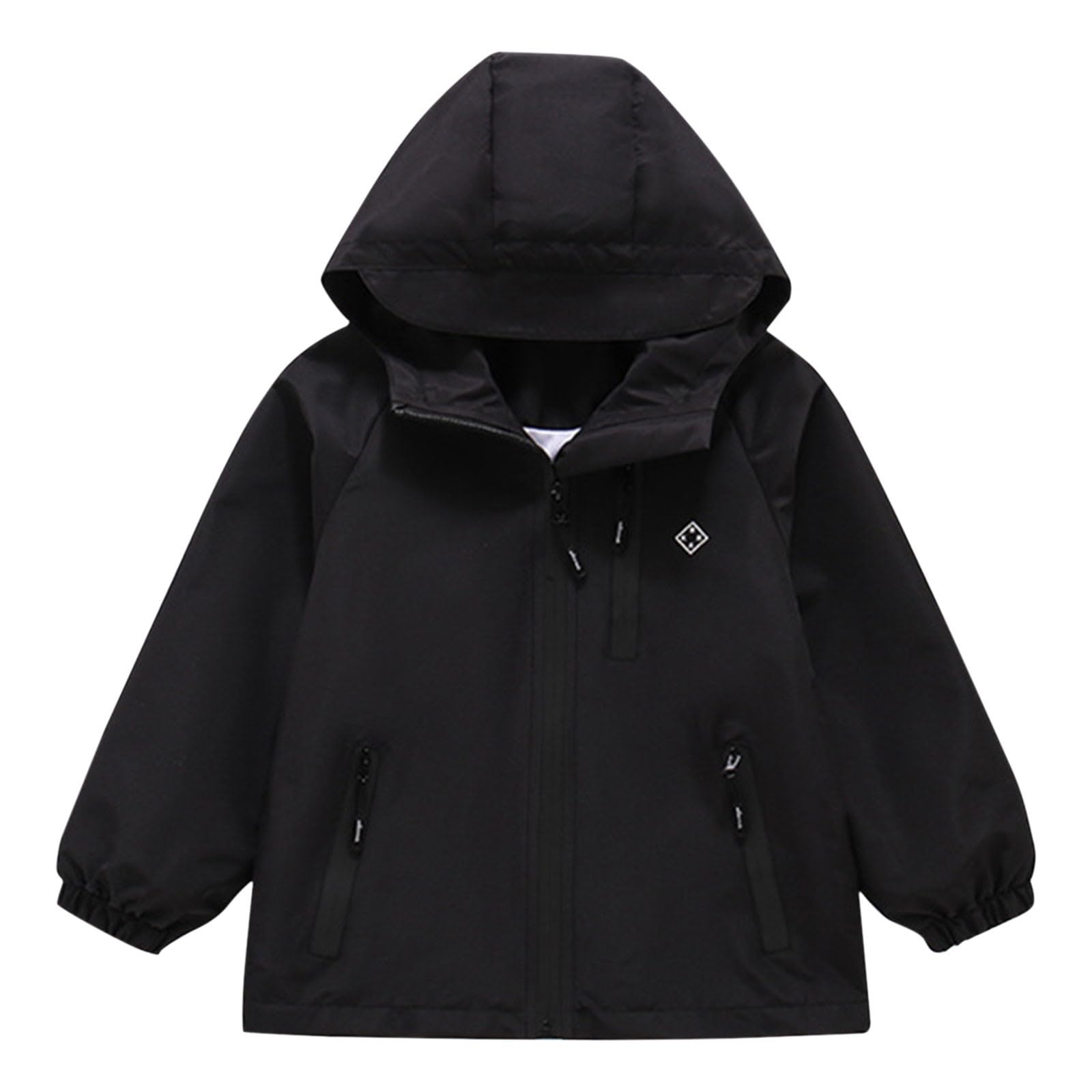Veste à capuche légère pour la cour d'école manteau tendance enfant - 8