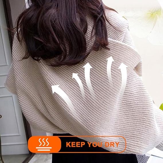 2024 New Scarf with Sleeves for Women,Upgrade Sweater Scarf with Sleeves, Multifunctional Cozy Scarf Crochet Wrap4