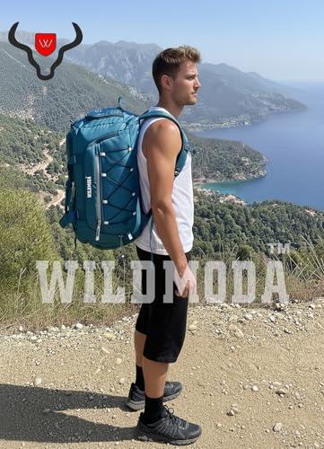 Image of 50L Duffel Travel Bag with Multiple Pockets | Ideal for Gym & Outdoor Trips (Turquoise)