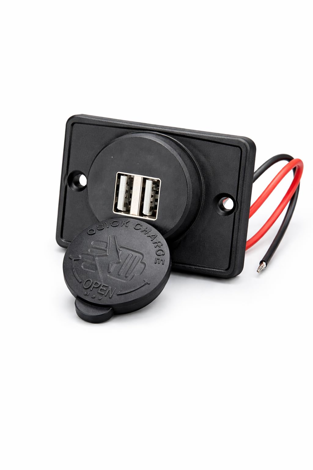12V–24V Waterproof Dual USB Car Charger Socket Panel for Bike, Car & Boat-image-37