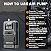 Jump Starter with Air Compressor, 6000A 150PSI Car Battery Jump Starter (10.0 Gas/8.0L Diesel) Battery Jumper Starter Portable 12V Jump Box with Jumper Cables, LED Light, LED Display