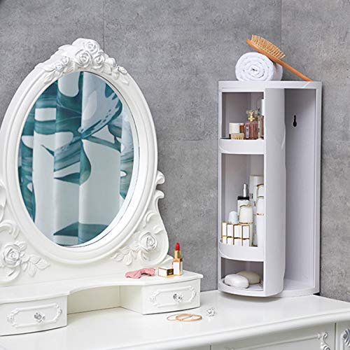 Étagère d'angle rotative étanche Nizer pour optimiser une petite salle de bain - 3