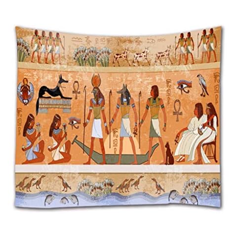 A.Monamour Tapiz Antiguo Egipto Escena Dioses y Faraones Cover