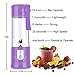 Portable Smoothies Blender,Toycol Mini Personal Blenders,USB Travel Blender,Juicer Cup with Updated 6 Blades for Frozen Fruit,Ice Mixer, Baby Food Maker,BPA Free13.5oz (Purple)