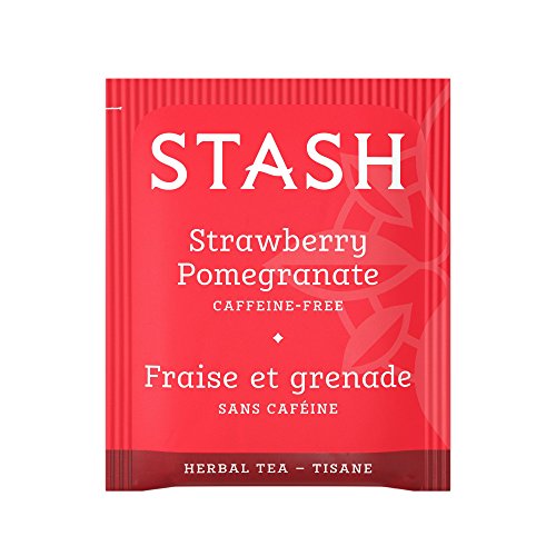 Image of Stash Tea Strawberry Pomegranate Red Tea, 18 Count Tea Bags in Foil, (Pack of 6)