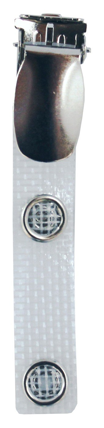Ausweisclip Metallclip Hosenträgerclip, 100 Stück