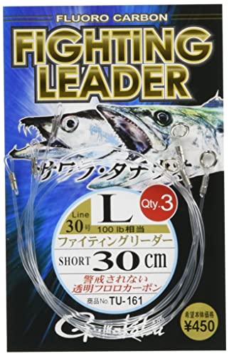 Gamakatsu TU161 42297 Short Fluorocarbon Leader, 30 cm, No. 30 miniatura 1