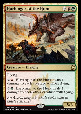Magic The Gathering - Harbinger of The Hunt (223/264) - Dragons of Tarkir