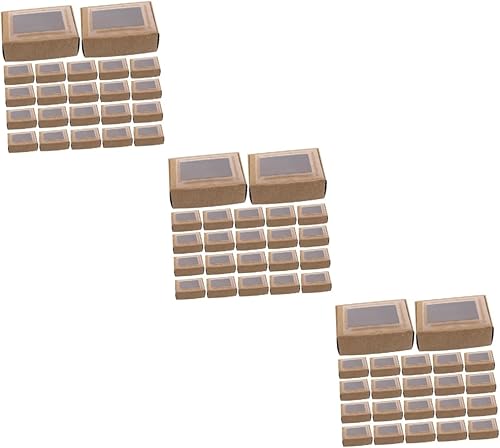 Miniatura 1 de EXCEART 150 cajas de cupcakes contenedores de cupcakes contenedores mini contenedores de pasteles contenedores de dulces contenedor de galletas de