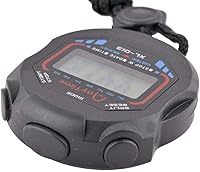 Vista 4 de Cronómetro digital de mano multifunción profesional portátil electrónico LCD cronógrafo cronógrafo cronómetro cronómetro reloj deportivo