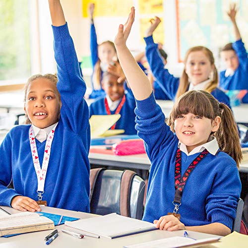 WATINC-6-Pack-Valentine-Lanyards-for-ID-Name-Tag-Badge-Holders-Flat-Hall-Pass-Lanyards-for-Students-with-Stainless-Swivel-Hook-Neck-Office-Cruise-Lanyard-AccessoriesValentine-GiftGift-for-kids