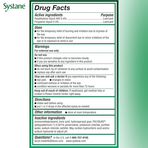 Systane UlTRA Lubricant Dry Eye Drops, 0.33 Fl Oz, 2 Pack - image 4