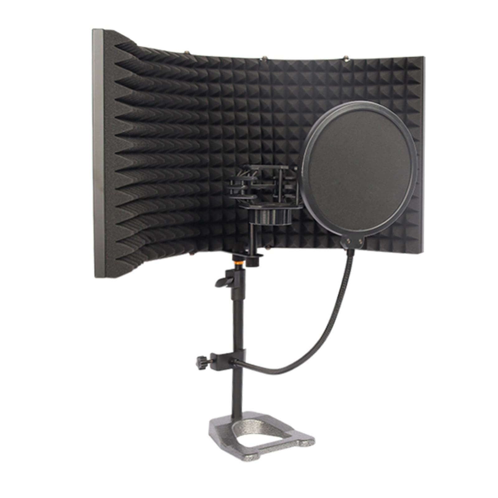 Microfono da Studio Pannello Riflettente Pieghevole Assorbente Riflettore Riduzione del Rumore Materiali Regolabili Adatto per Stazioni Radio Dail, Cinque Pannelli