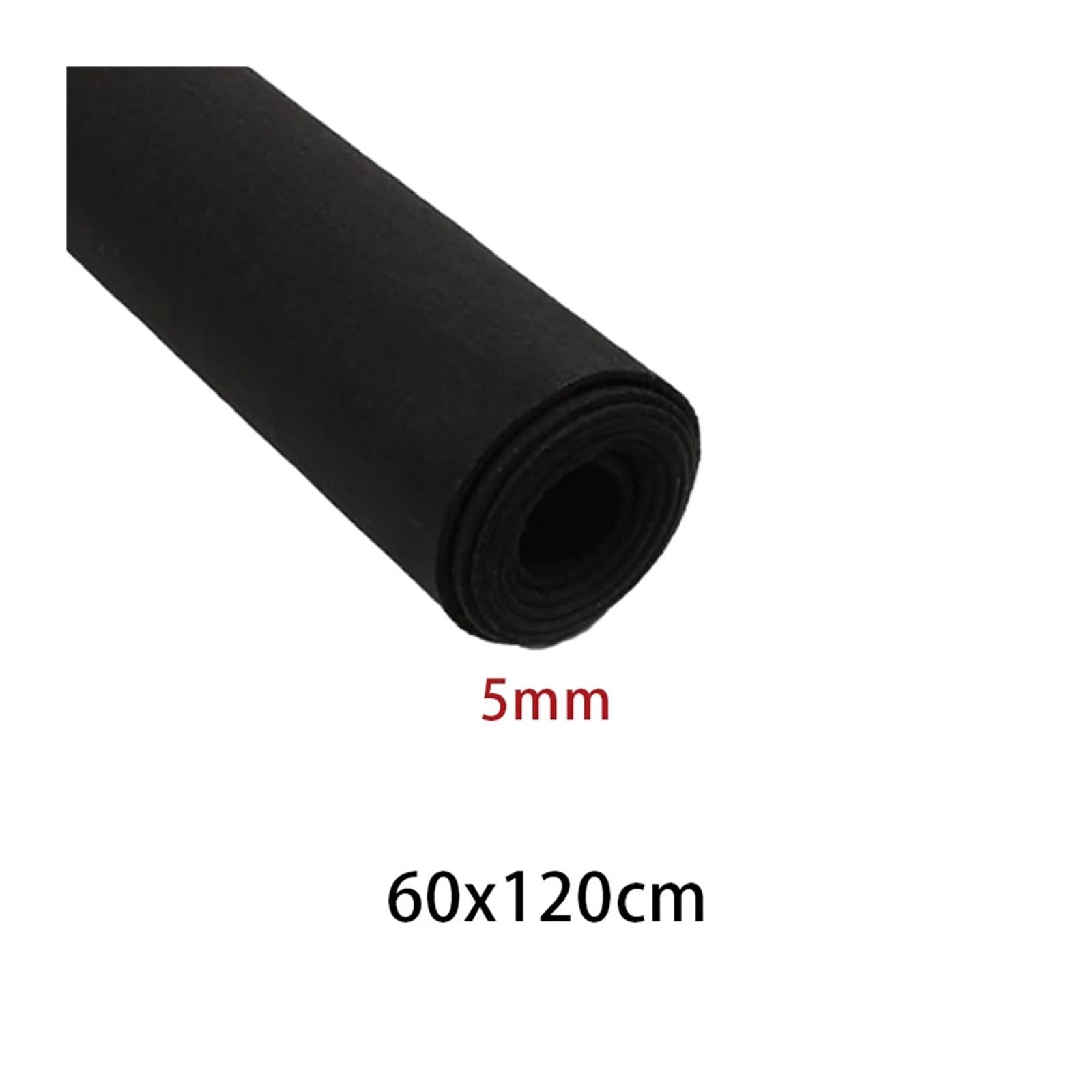 Bastelfilz Filz 3 Stück 60 x 120 cm weiche Filzunterlagen for Kalligrafie, Malerei, mm/5 mm Wolle, tragbar, for Anfänger, Tischsets, DIY-Nähprojekte für DIY Handwerk(5mm black)