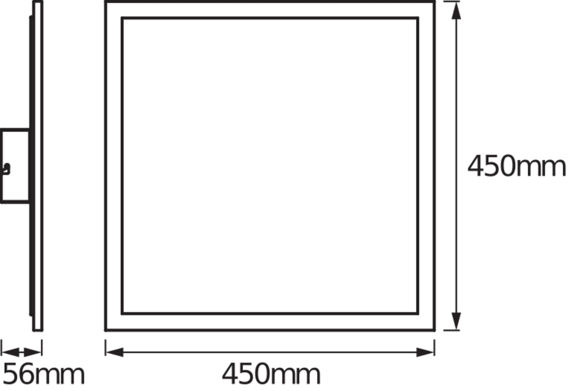 OSRAM SMART+ Matter PLANON PLUS PANEL LED ZMIENNA BIEL, 450x450mm, 28W, 2000lm, 3000-6500K, Matter WLAN