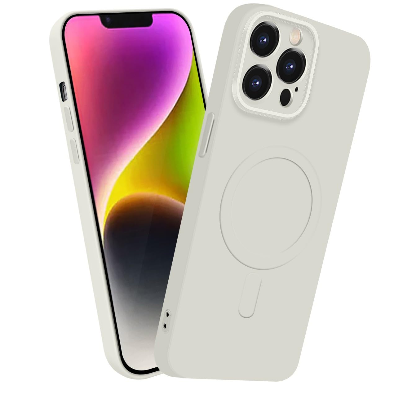 Amazon.co.jp: MiaoKeDa iPhone 13 Pro MagSafe対応 シリコン ケース