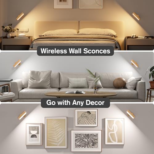 Hensam Battery Operated Wall Sconces, Wireless LED Wall Sconce Set of Two for Bedroom, Rechargeable Wall Lights for Picture, 5 Modes Dimmable Wall Lamps for Living Room, 2 Pack - Cosy Home Interiors Hensam Battery Operated Wall Sconces, Wireless LED Wall Sconce Set of Two for Bedroom, Rechargeable Wall Lights for Picture, 5 Modes Dimmable Wall Lamps for Living Room, 2 Pack - Image 6
