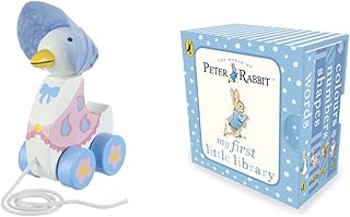 Orange Tree Toys Jemima Puddle Duck Peter Rabbit & Friends Pull Along, & Peter Rabbit My First Little Library
