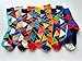 Men's Fun Set Dress Socks-Colorful Funny Novelty Cotton Funky Crew Socks Pack,Art Socks -12 pairs -Size 10-13