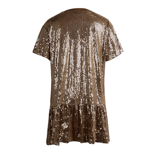 Image of FLOYU Women Sequin Birthday Dress It's My Birthday Dresses Sparkly Party Tops Sexy Birthday Outfits