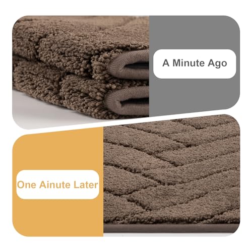 Image of hicorfe Indoor Doormat,Front Back Door Mat Rubber Backing Non Slip Door Mats 24 inchx59 inch Absorbent Resist Dirt Entrance Doormat Inside Floor Mats for Entryway Washable Low-Profile(Camel)