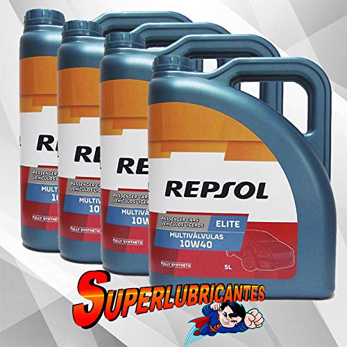 Mundocoche Repsol Elite Multivalvulas 10W40 4x5L(20Litros)