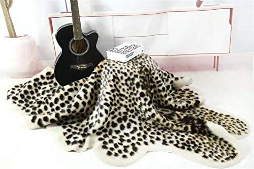 Huichenxing2021Furstore Faux Cheetah Area Rug Animals Printed Hide Mats Leopard Faux Hide Area Rug 5.2Ft X 6.5Ft/ 63 X 78.7Inch / 160 X 200Cm #TOP2